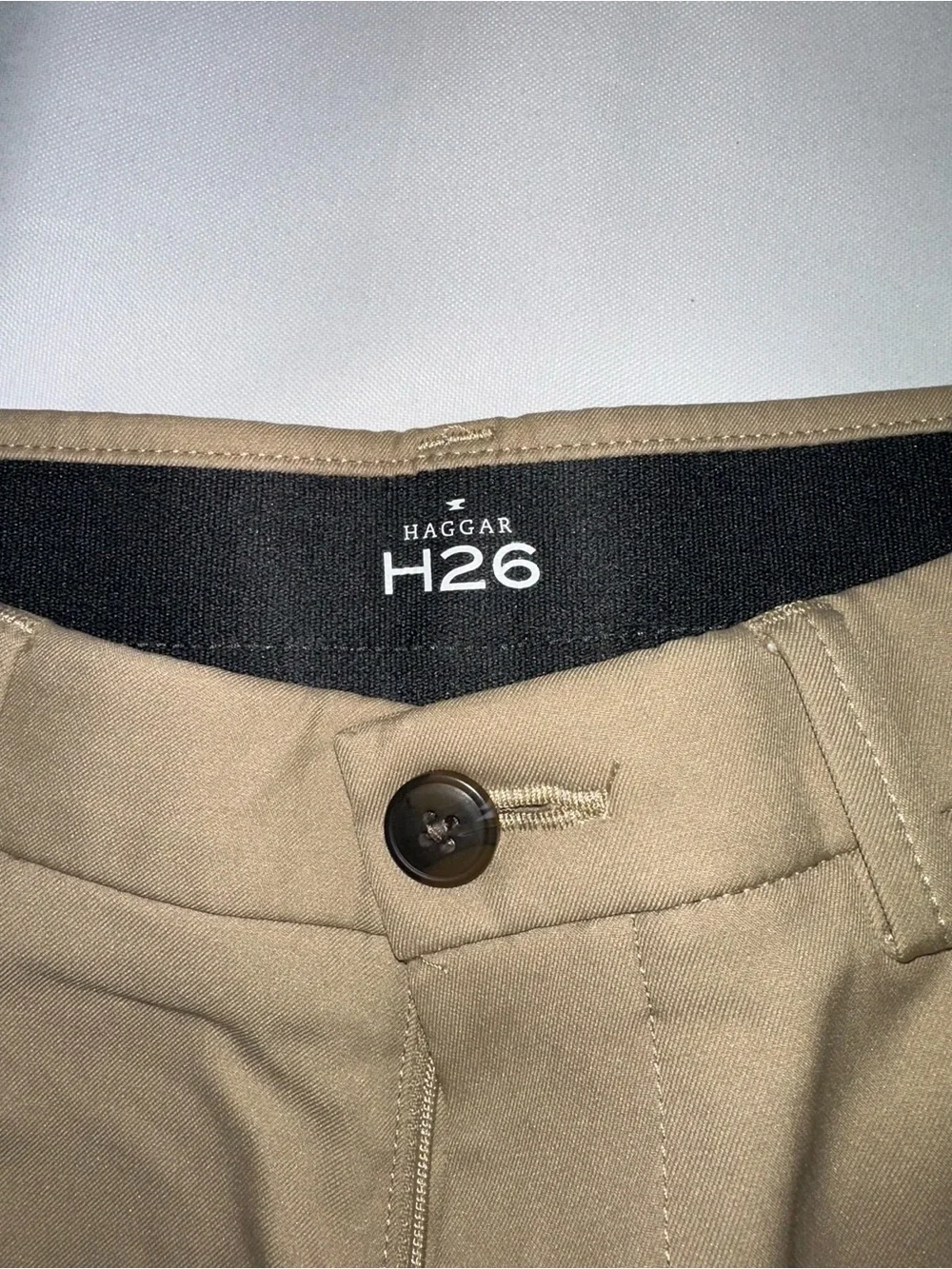 Haggar Men's Chinos in Tan